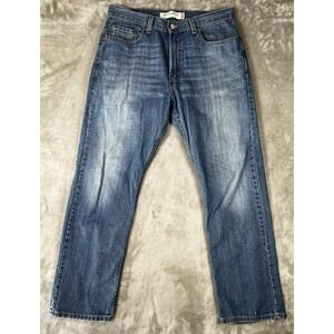 Levi's 505 Jeans Men's 34x30 Distressed Regular fit Y2K whiskers mexico 2008